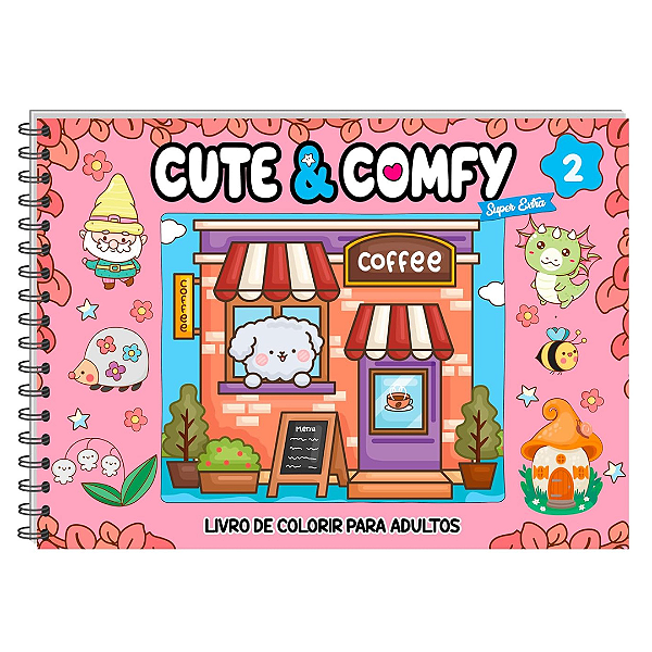 Livro Para Colorir Cute & Comfy Super Extra 2 Camelot Editora