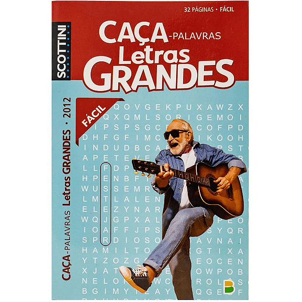 Livro De Atividades Caça Palavras Letras Grandes Fácil 2012 Todo Livro