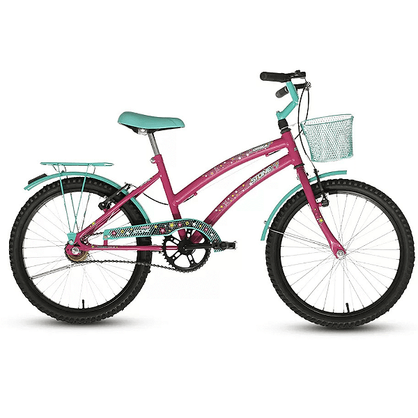 Bicicleta Drika Pink E Azul Turquesa Aro 20 Stone Bike