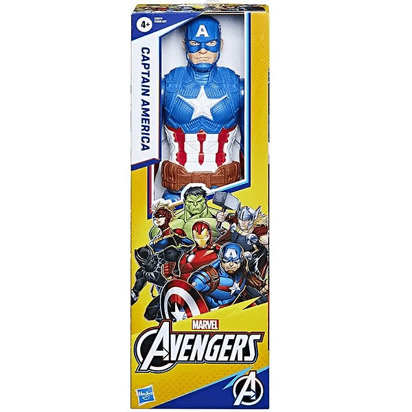 Boneco Marvel Titan Hero Deluxe Capitão America E7877 Hasbro