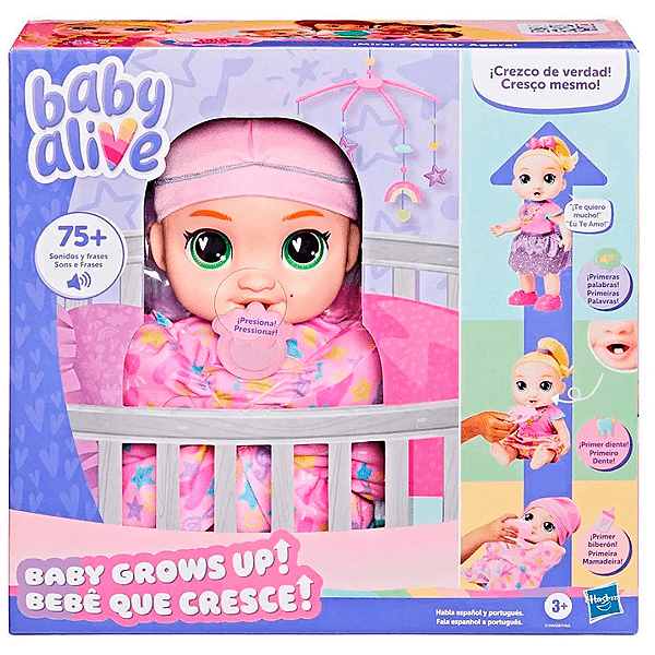 Boneca Baby Alive Loira Lala Grrows Up Bebê Que Cresce G1444 Hasbro