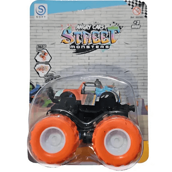 Carrinho De Fricção Monster Angry Street  360°AGC001 Hasbro