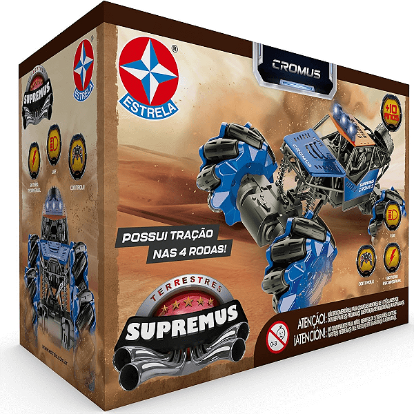 Carrinho De Controle Remoto Recarregável Supremus Cromus Estrela