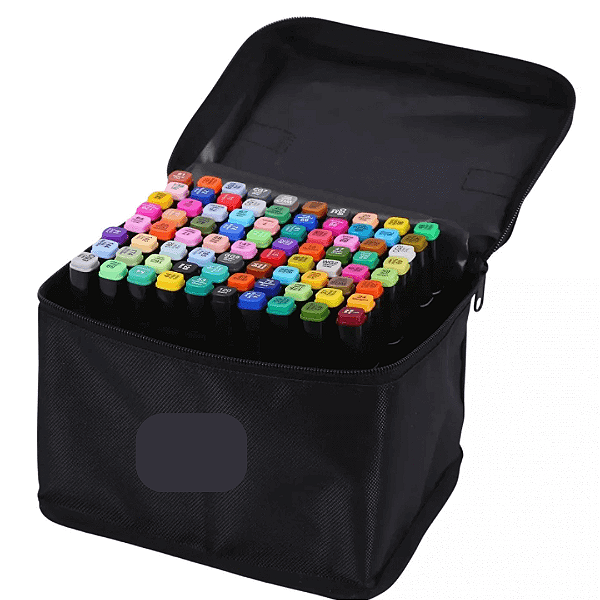Marcador Artístico Dual Twin Marker 80 Cores YP9487 Yins