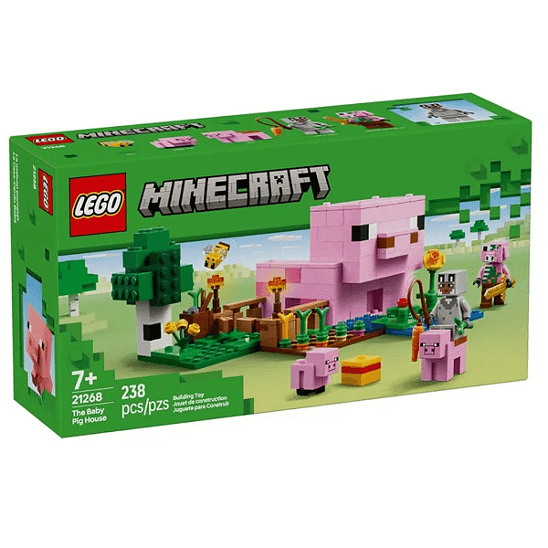 Lego Minecraft A Casa Do Porquinho 238 Peças 21268