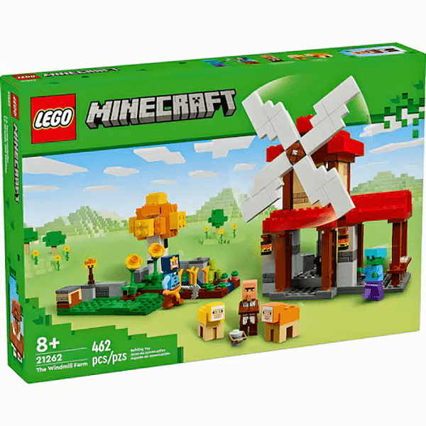 Lego Minecraft A Fazenda Do Moinho De Vento 462 Peças 21262