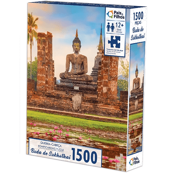 Quebra Cabeça Buda De Sukhothai 1500 Peças 792998 Pais E Filhos