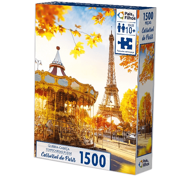 Quebra Cabeça Carrossel De Paris 1500 Peças 792471 Pais E Filhos