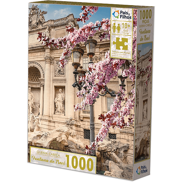 Quebra Cabeça Fontana Di Trevi 1000 Peças 792531 Pais E Filhos