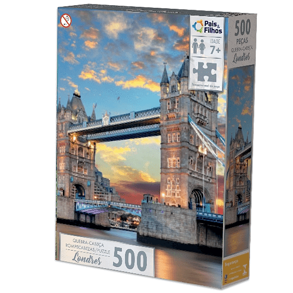 Quebra Cabeça Londres Ponte Do Tâmisa 500 Peças 792461 Pais E Filhos