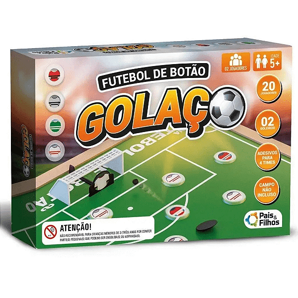 Jogo Futebol De Botão Golaço 791733 Pais E Filhos