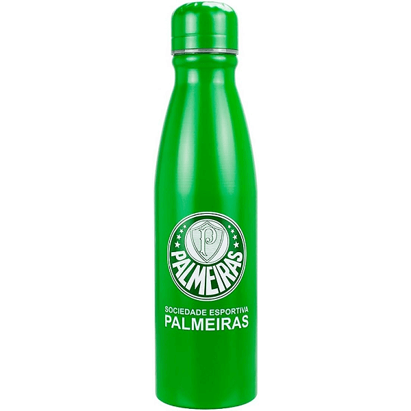 Garrafinha De Alumínio Palmeiras Oficial 600ml Qh072-3 Mileno