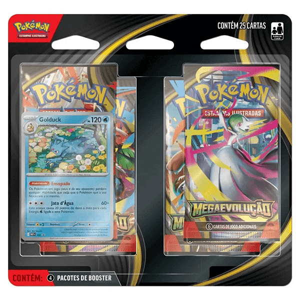 Blister Quadruplo Pokemon Mega Evolução ME01 35659 Copag