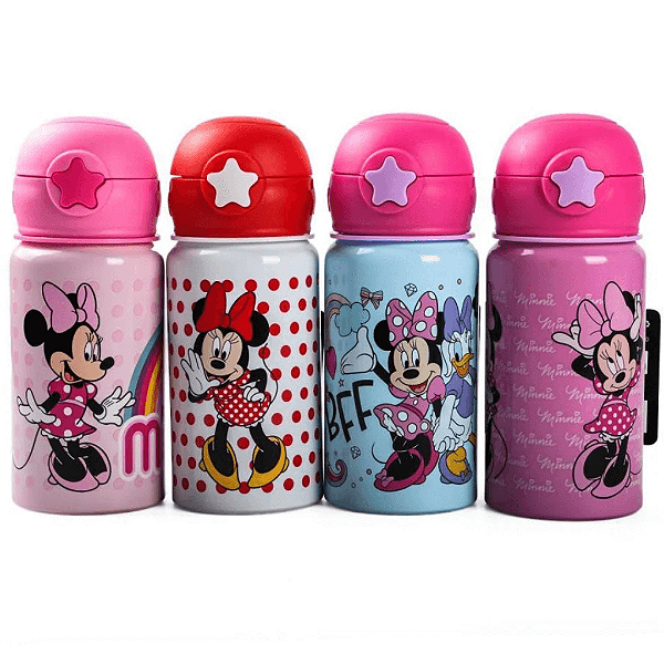 Garrafa De Aluminio Minnie 500ml DIS080 Bbr