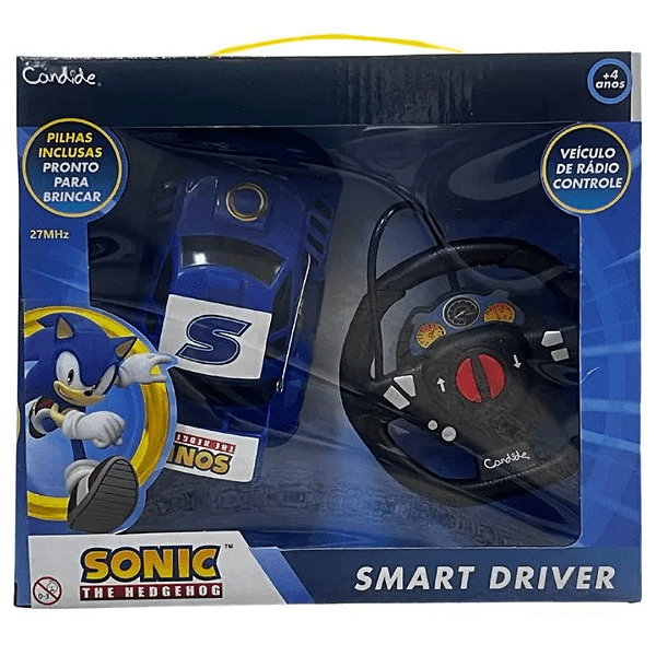 Carrinho De Controle Remoto Smart Driver Sonic  34002 Candide