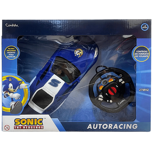 Carrinho De Controle Remoto Racing Sonic 34003 Candide