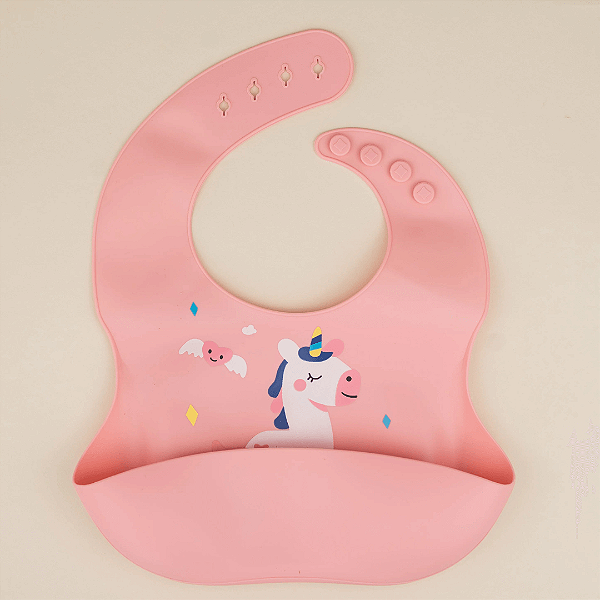 Babador De Silicone Pega Migalhas Unicórnio BBD25037-U Unik