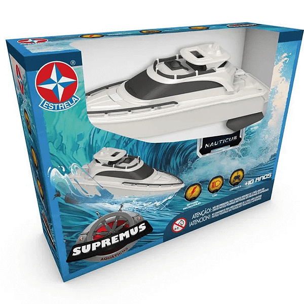 Barco De Controle Remoto Recarregável Supremus Nauticus Estrela