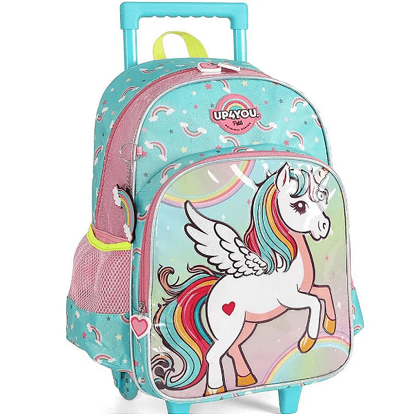 Mochila De Rodinhas Unicórnio UP4YOU ICA2102UP-RA Luxcel