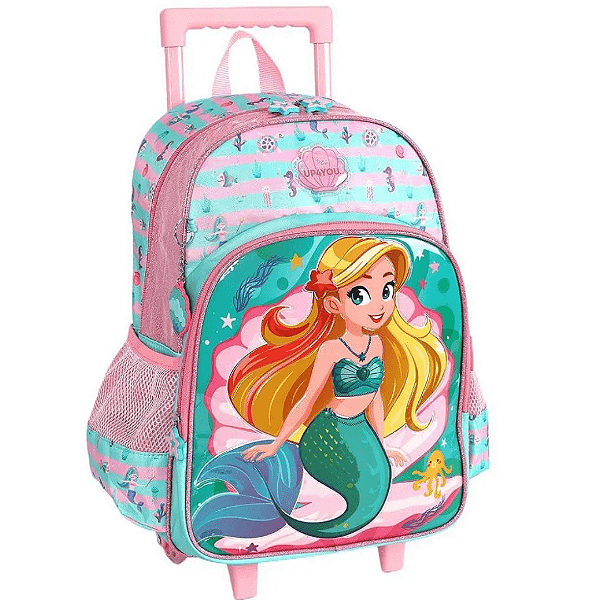 Mochila De Rodinha Sereia UP4YOU ICA2102UP-VD Luxcel