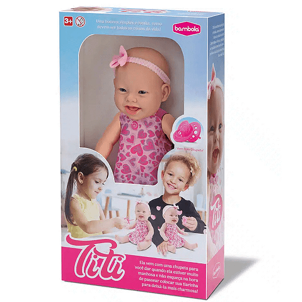 Boneca Titi Com Chupeta 823 Bambola