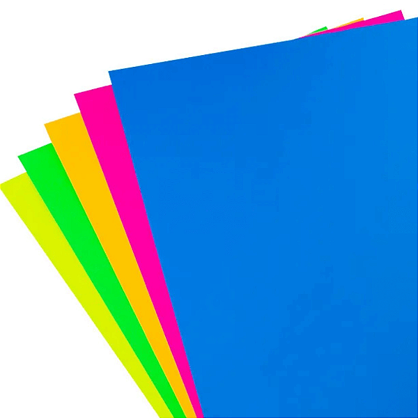 Papel Criativo Neon A4 120g/m² Com 25 Folhas YP8913 Yins Paper