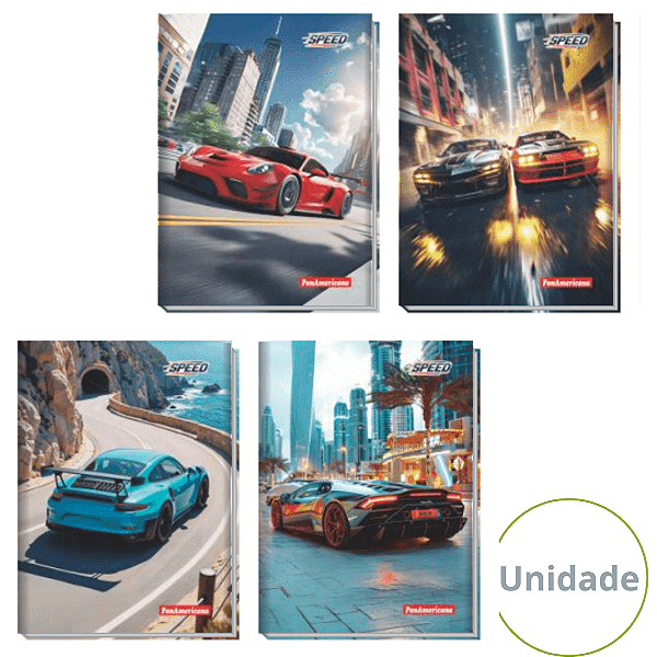 Caderno Espiral Capa Dura Speed 160 Folhas Panamericana