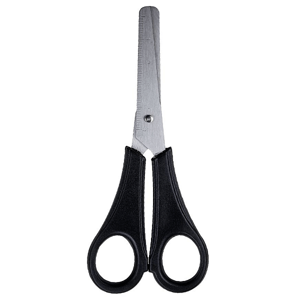 Tesoura Escolar 13cm Preta TE1360 Brw