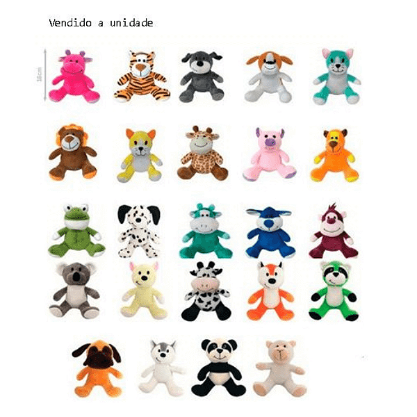 Pelucia Bichinhos 20cm Unik