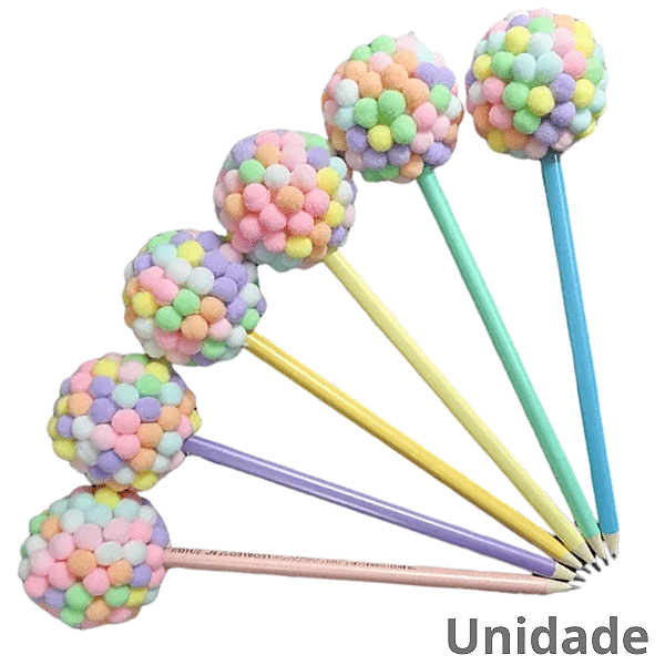 Lápis Preto Hb Mini Pompom T&M