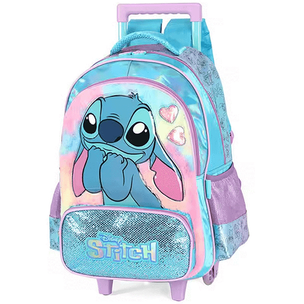 Mochila De Rodinhas Stitch Azul UP4YOU IC42412SC-AZ Luxcel