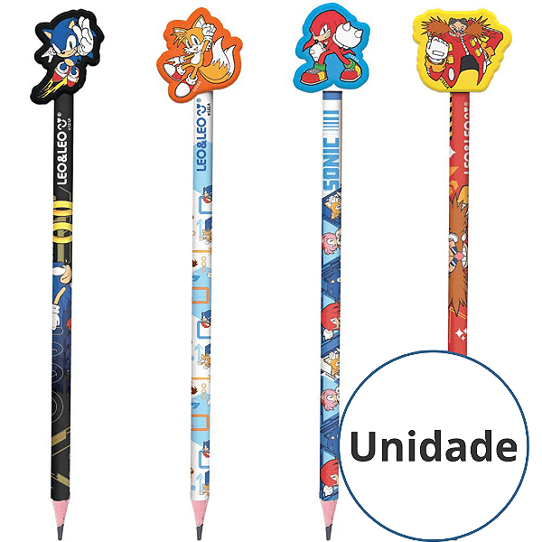 Lápis Preto HB Com Borracha Sonic 10151 Leonora