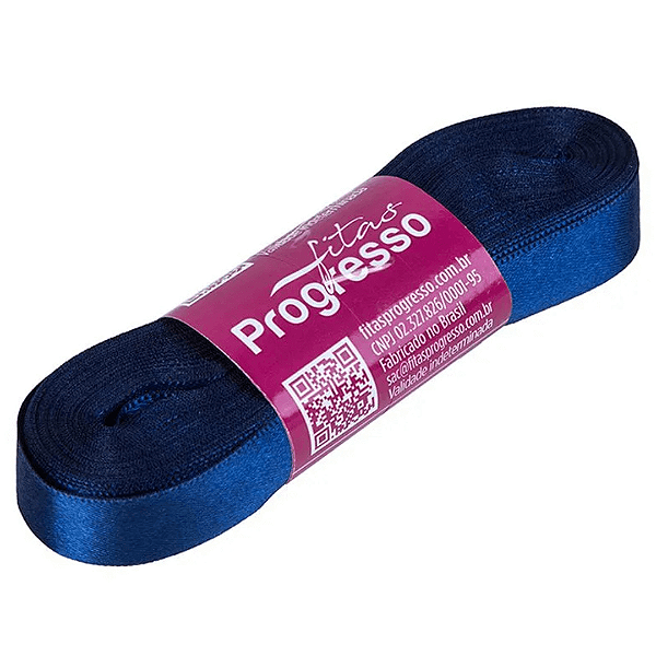 Fita De Cetim Azul Royal 15mmx10m CF003-214 Fitas Progresso