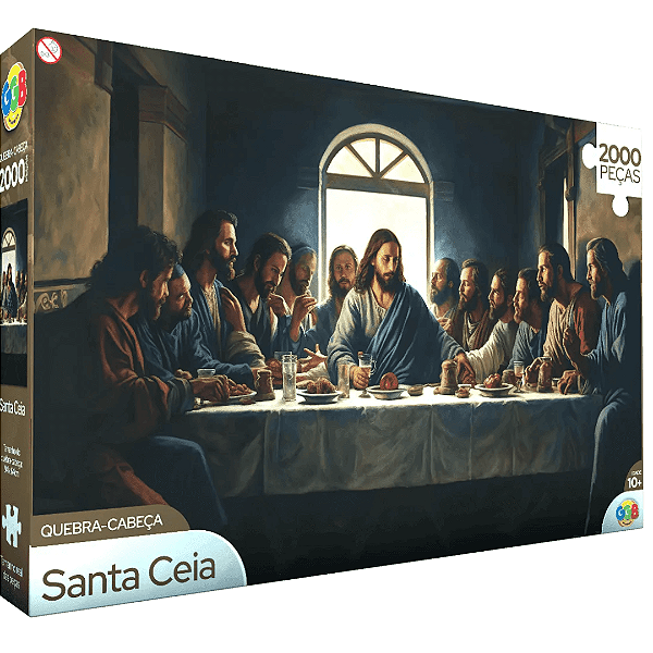 Quebra Cabeça Santa Ceia 2000 Peças 1109 GGB