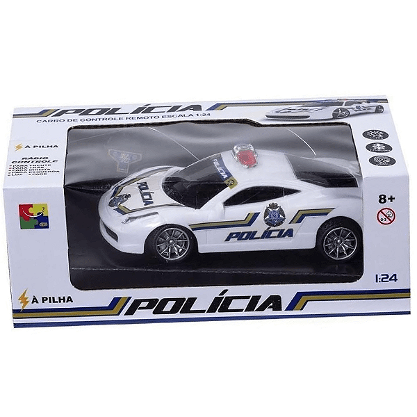 Carrinho De Controle Remoto Polícia K2747P Cks