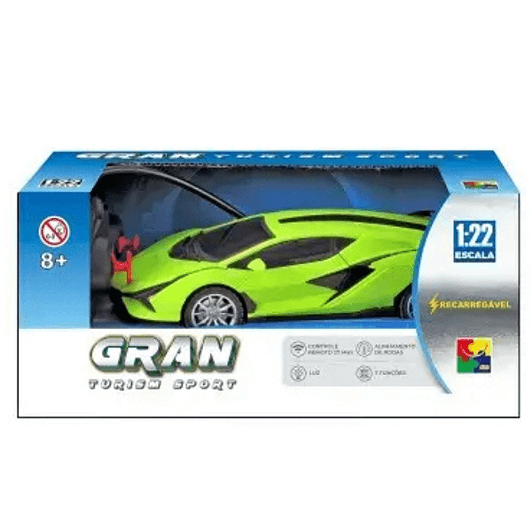 Carrinho De Controle Remoto Recarregável Gran Turism Sport GTS-023 Cks