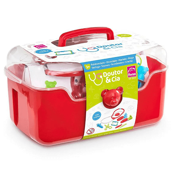 Maleta Conjunto Médico Infantil Doutor Cia 5317 Roma