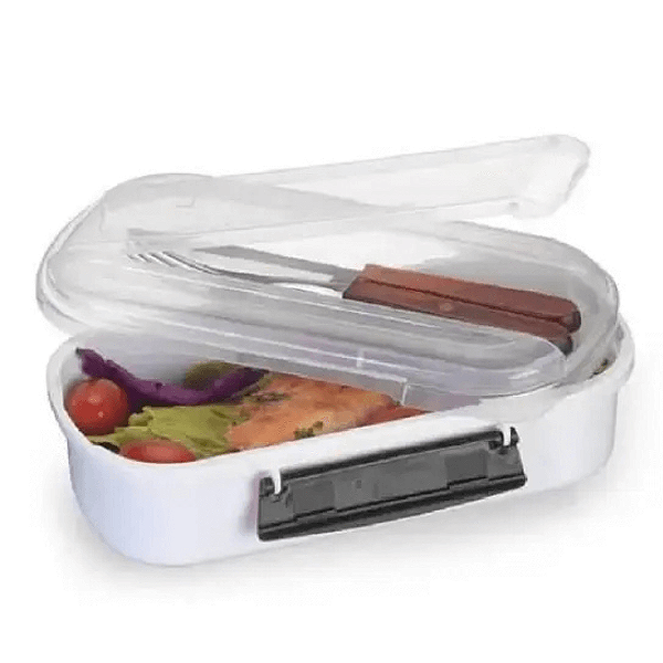 Marmita Com Travas E Porta Talheres 715ml 209012003 Nitron