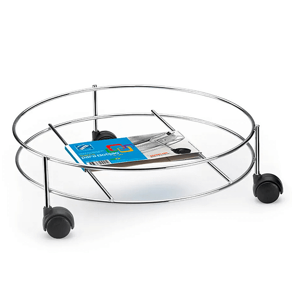 Suporte Multiúso Com Rodas Para Botijão, Vaso E Galão 1040 Arthi