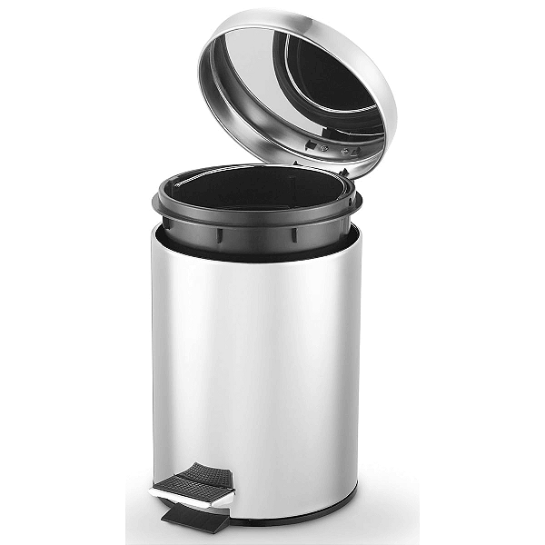 Lixeira Com Pedal Inox 8 Litros 9292 Catuaí