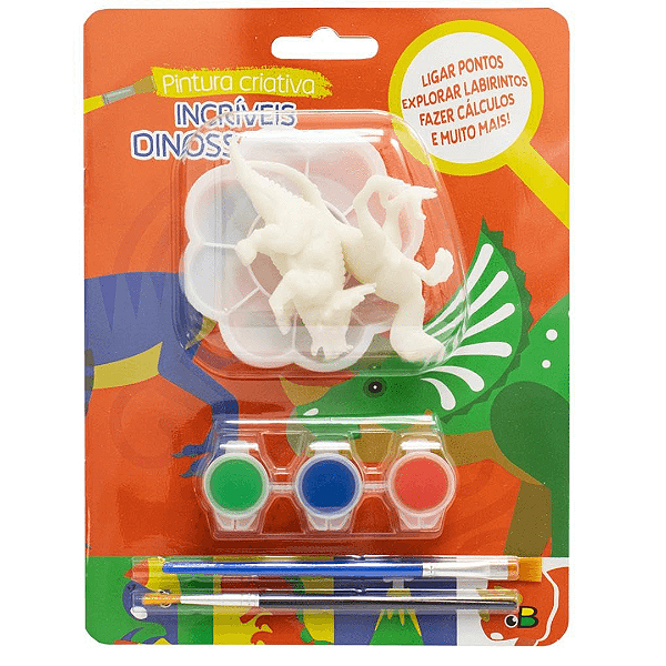 Livro Pintura Criativa: Incríveis Dinossauros Brasileitura