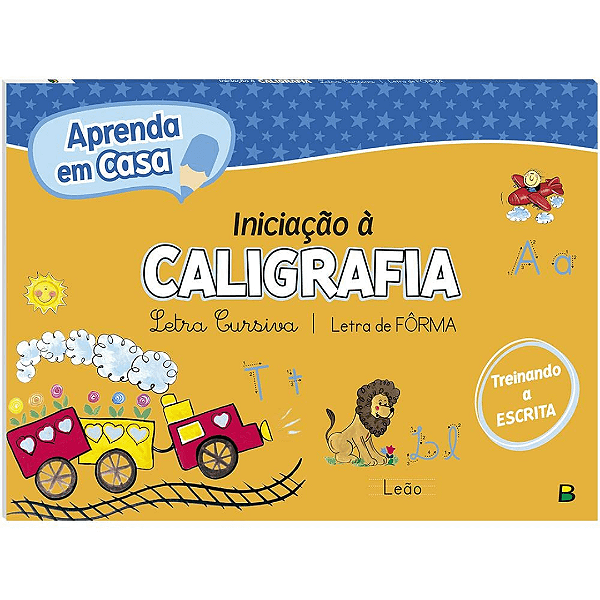 Livro Aprenda Em Casa Iniciação A Caligrafia Brasileitura