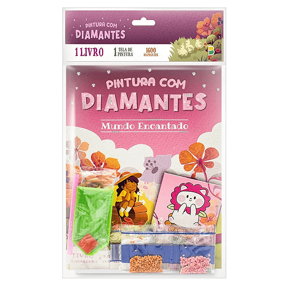 Livro Pintura Com Diamantes Mundo Encantado Brasileitura