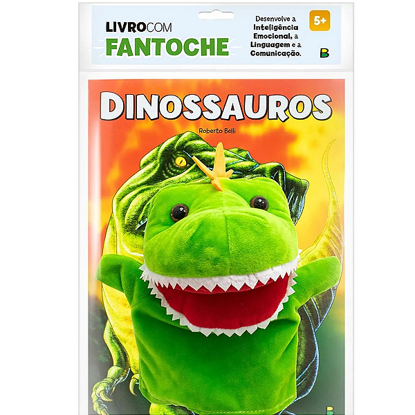 Livro Com Fantoche Dinossauro Brasileitura