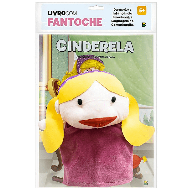 Livro Com Fantoche Cinderela Brasileitura