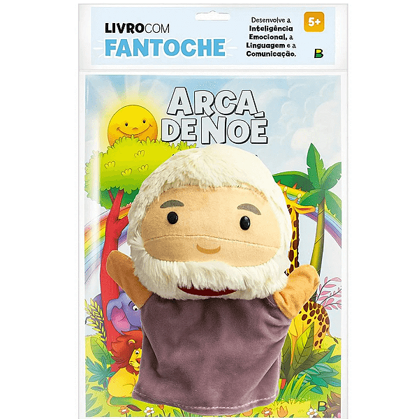 Livro Com Fantoche Arca De Noé Brasileitura