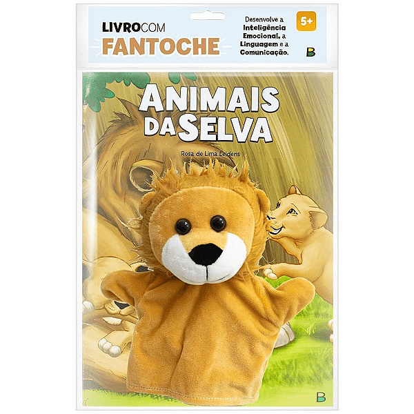 Livro Com Fantoche Animais Da Selva Brasileitura