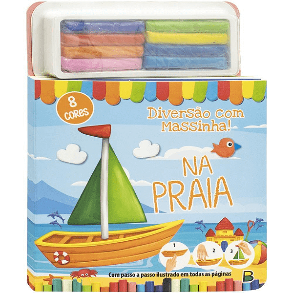 Livro Diversão Com Massinha Na Praia Brasileitura