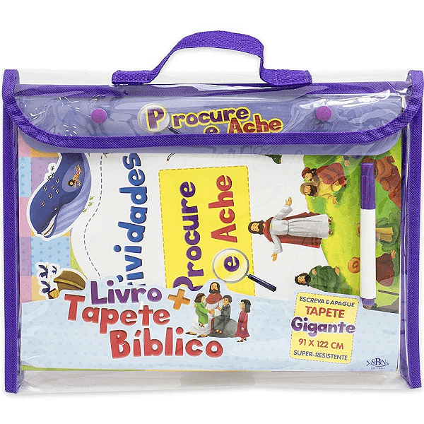 Livro + Tapete Biblico Gigante:  Procure E Ache Sbn