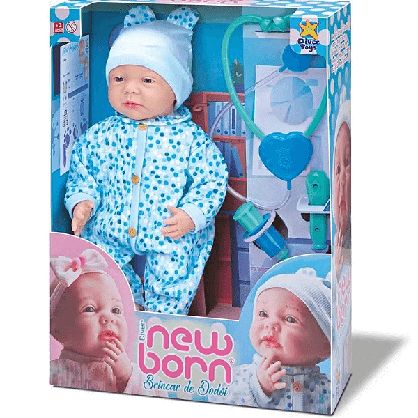 Boneco Diver New Born Brincar De Dodoi 8337 Diver Toys